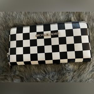 Michael Kors checkered wallet